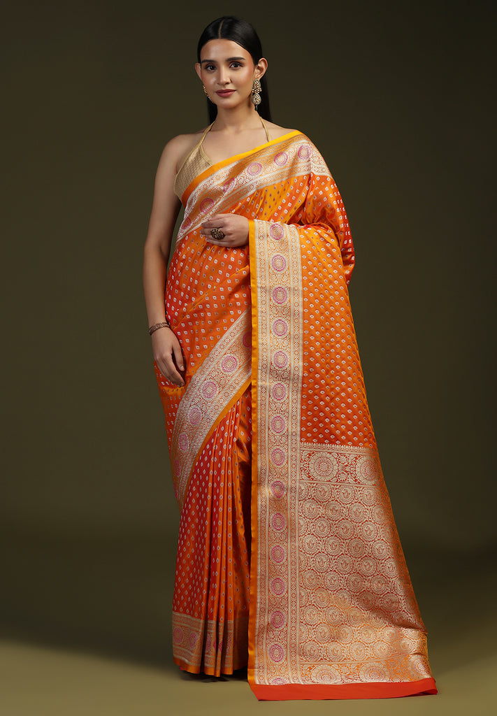 SATIN ZARI BORDER SAREE