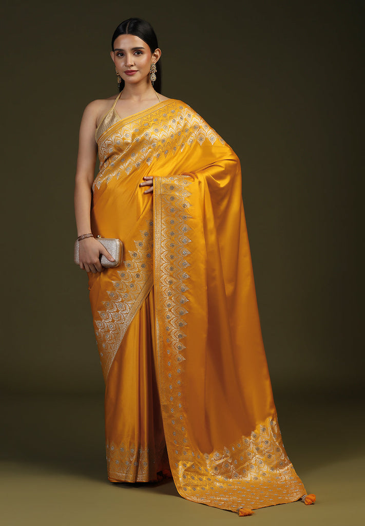 SATIN DESIGNER SAREE