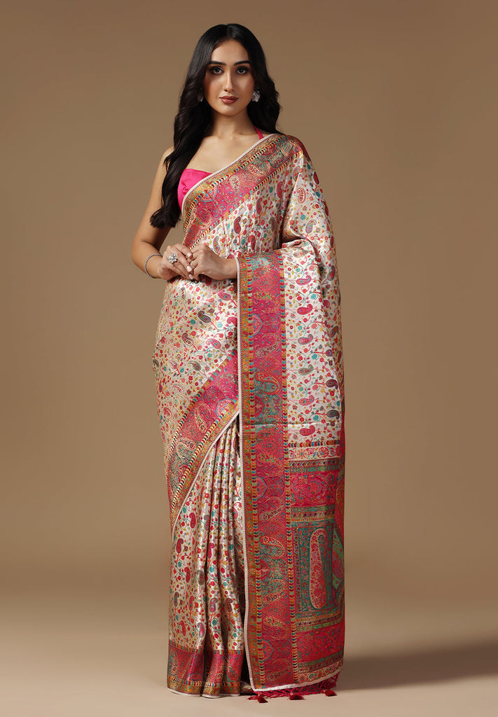 SATIN SILK DESIGNER SAREE