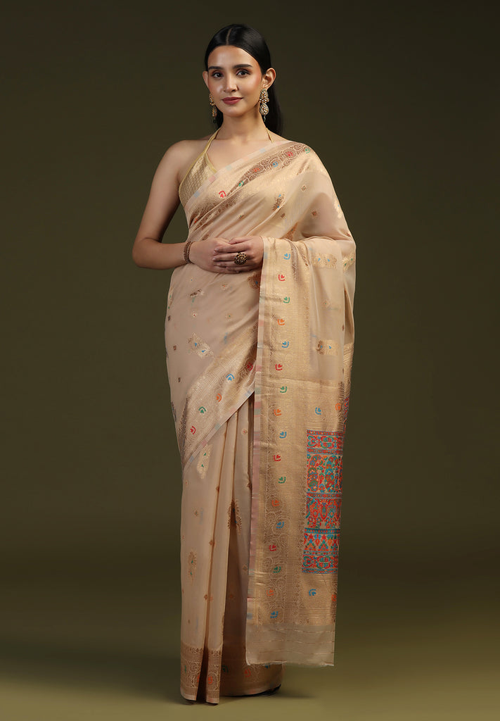 Festive Banarasi Cotton Silk Saree