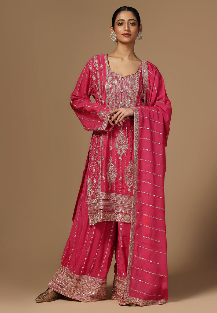 Elegance Crepe Sharara Suit