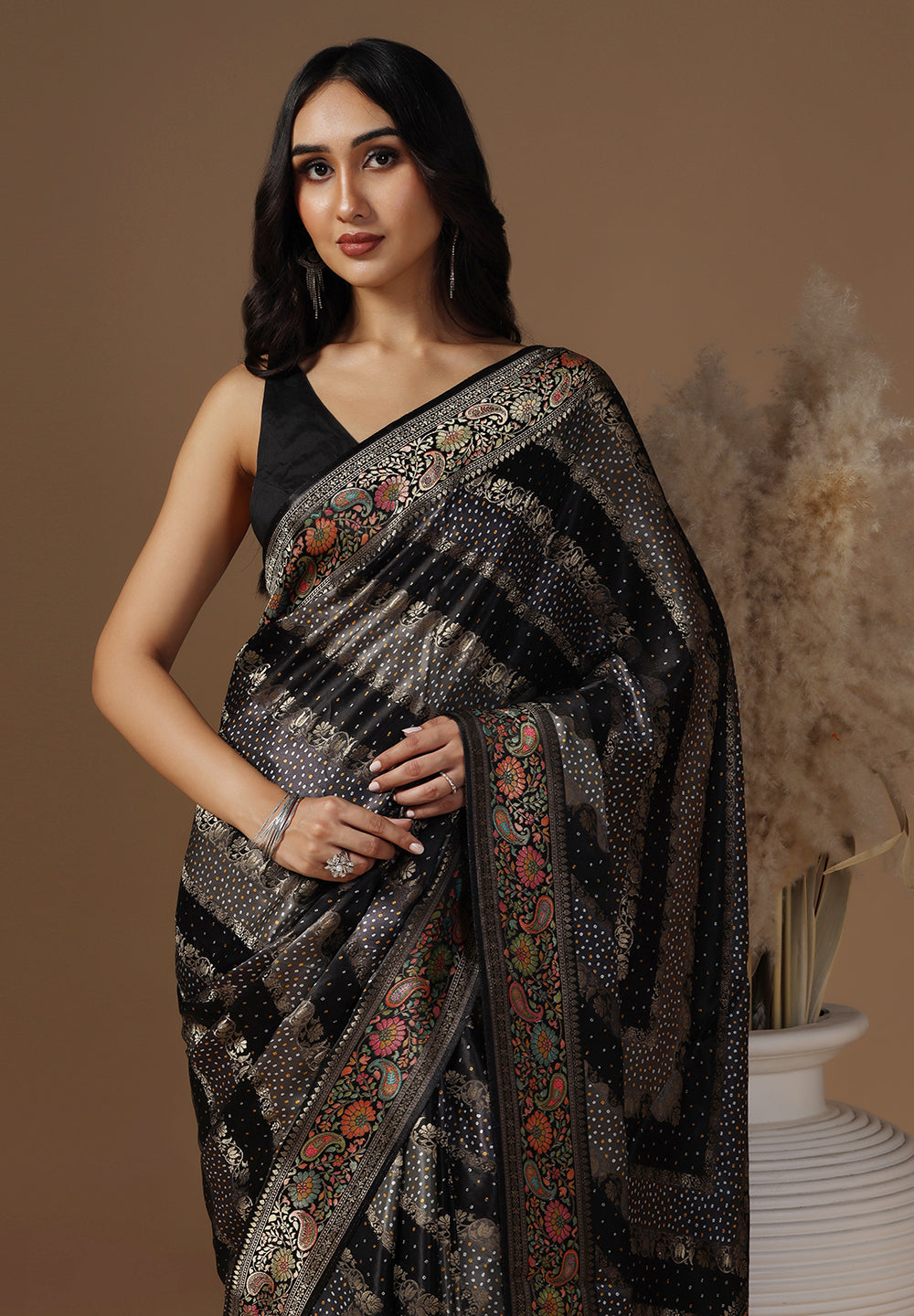 Shop Designer Satin Silk Saree for Women Online