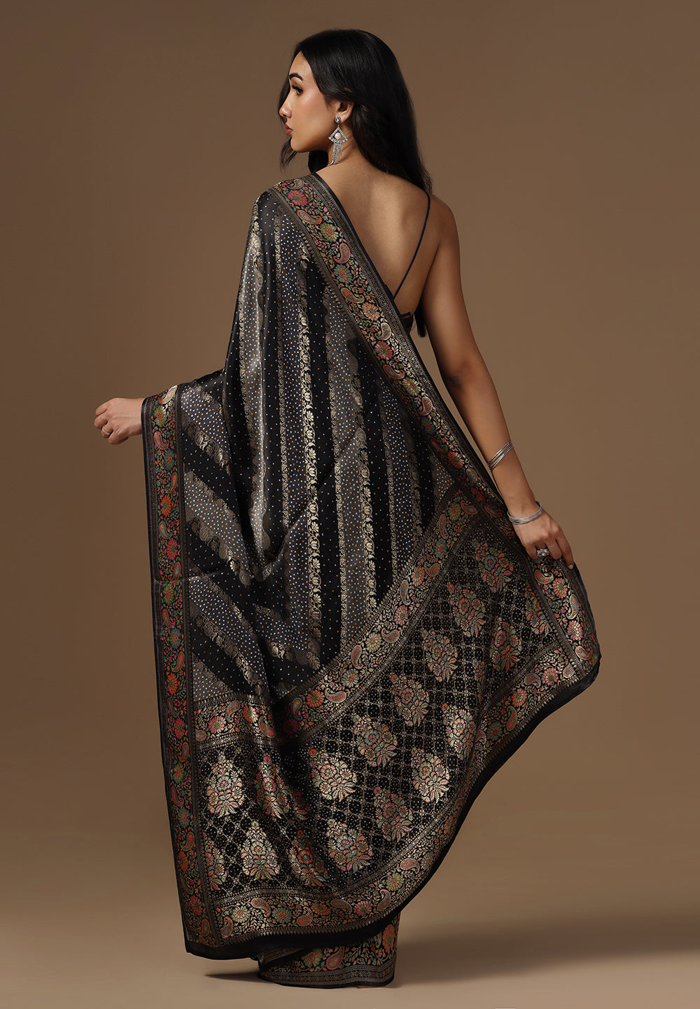 Shop Designer Satin Silk Saree for Women Online at Bombay Selection