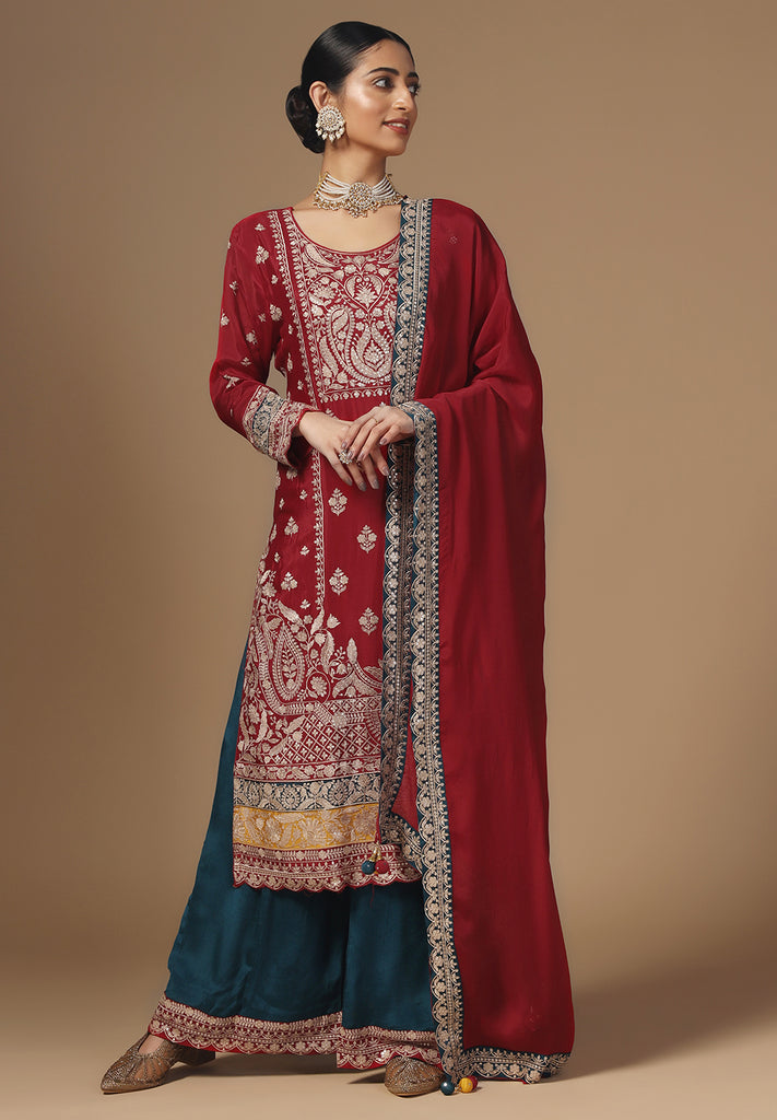 Elegance Crepe Sharara Suit