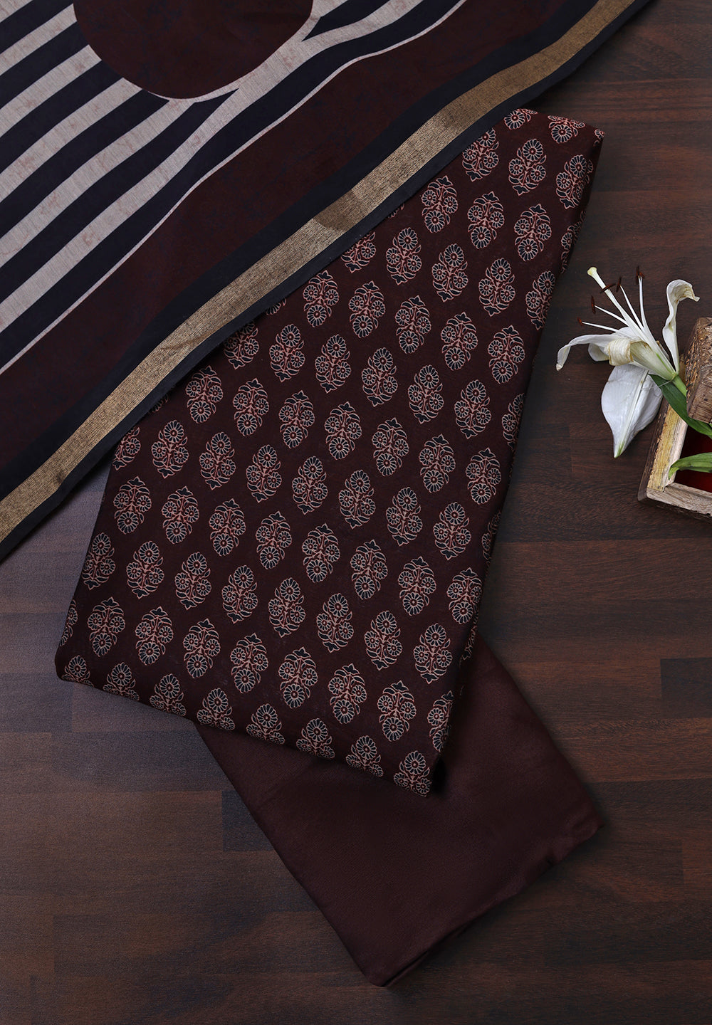 Modal Cotton Printed Unstitched Suit