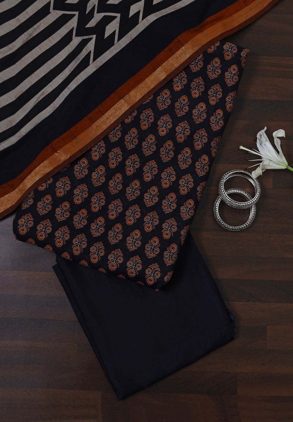 Modal Cotton Printed Unstitched Suit