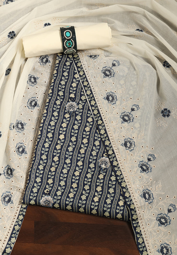 Buy Unstitched Cotton Print Suit | Bombay Selections