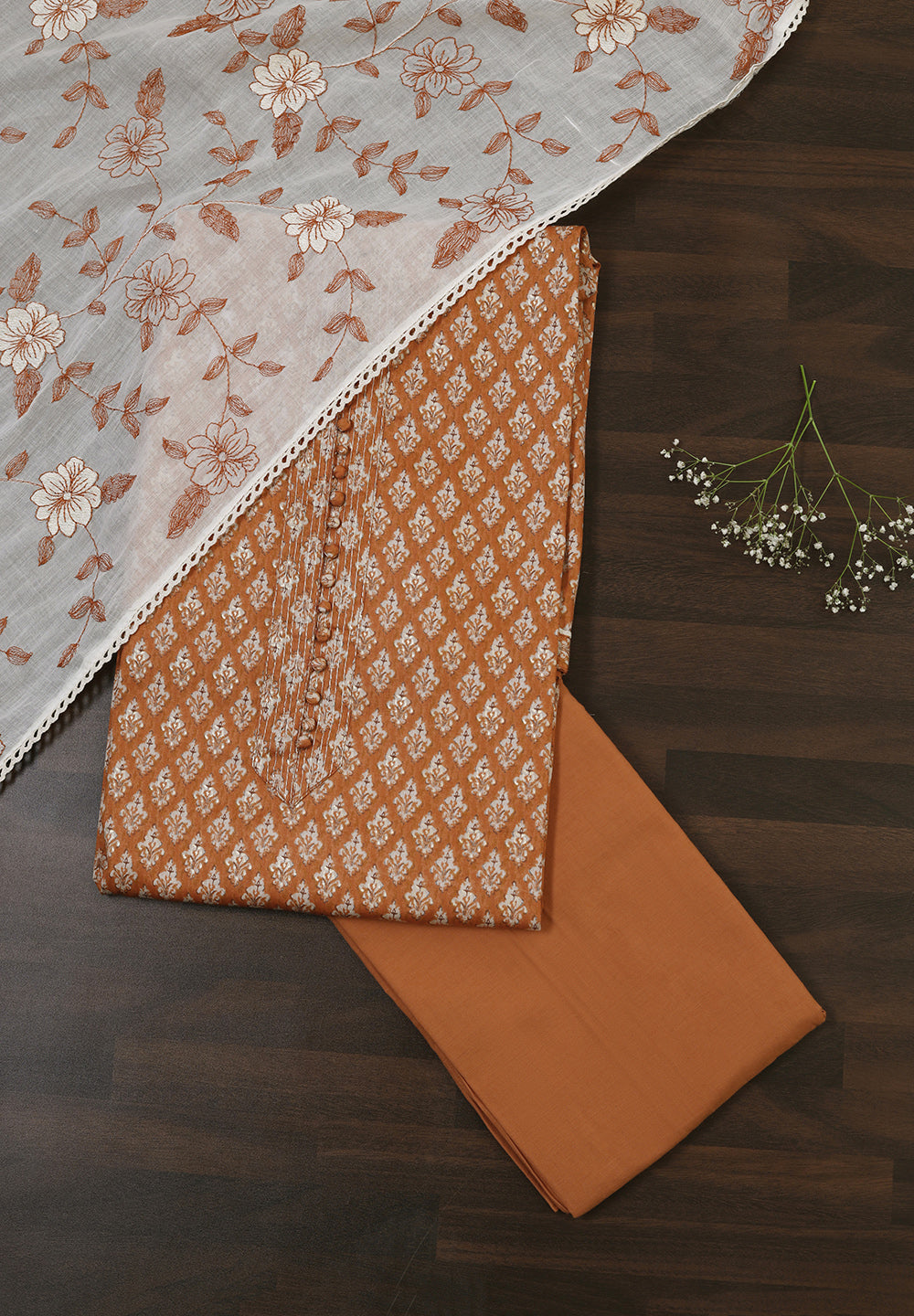 Effortless Style Meets Artisanal Print on Soft Cotton Suit