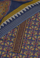 Cotton Suit With Foil Thread Work