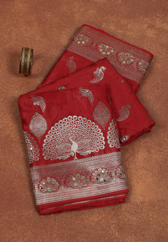 Banarasi Saree with Delicate Zari Work