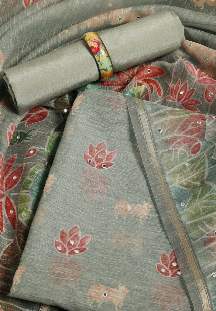 Maheshwari Chanderi Fabric Suit Set