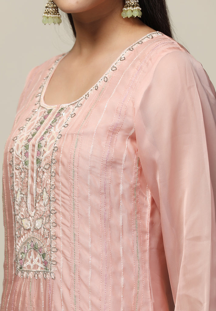 Buy Unstitched Organza suit for Women | Bombay Selections