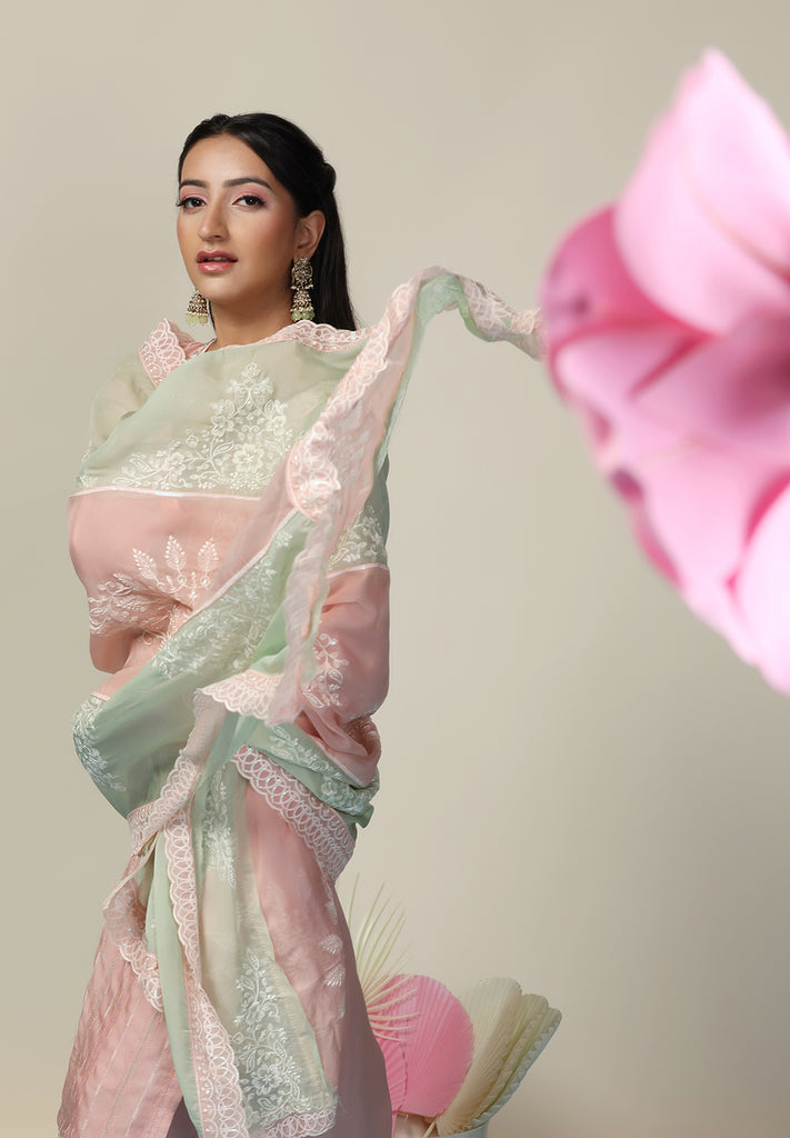 Buy Unstitched Organza suit for Women Online | Bombay Selections