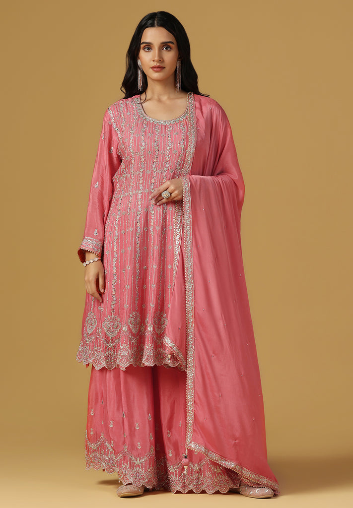 Elegance Crepe Sharara Suit