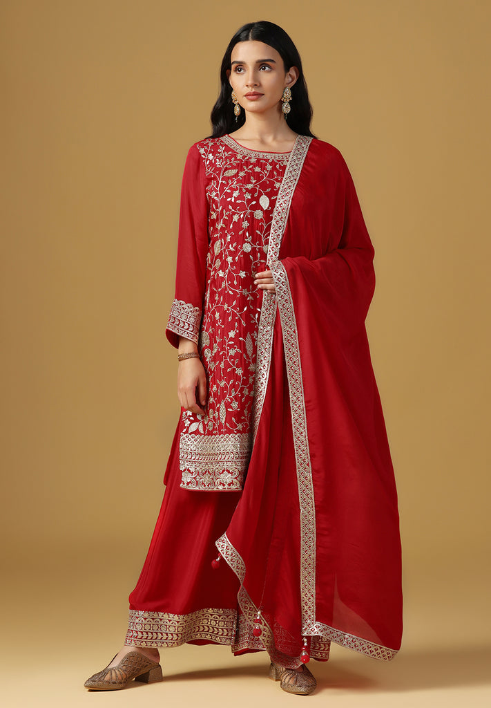 Elegance Crepe Sharara Suit