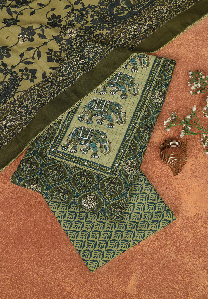 Cotton Unstitched Suit Set