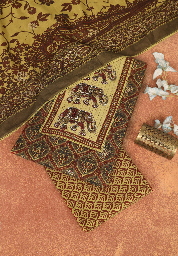 Cotton Unstitched Suit Set