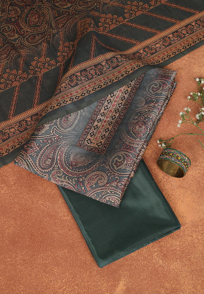 Chanderi Unstitched Suit Set