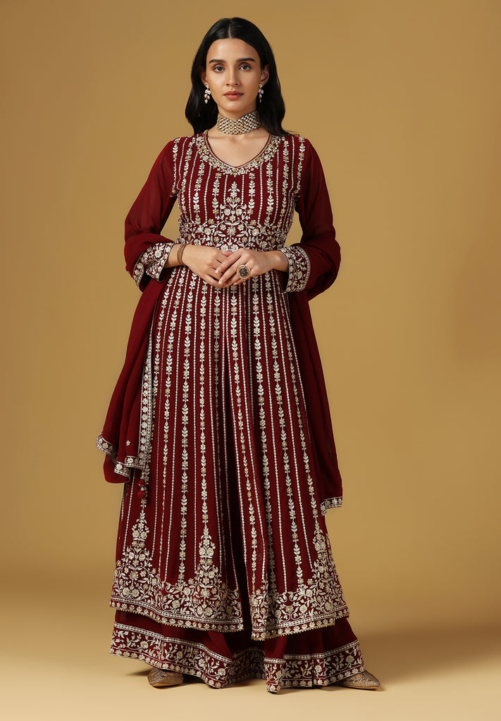 Elegance Georgette Sharara Suit