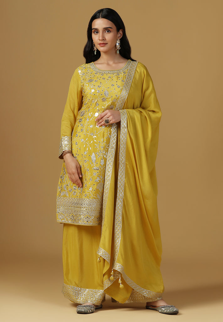 Elegance Crepe Sharara Suit