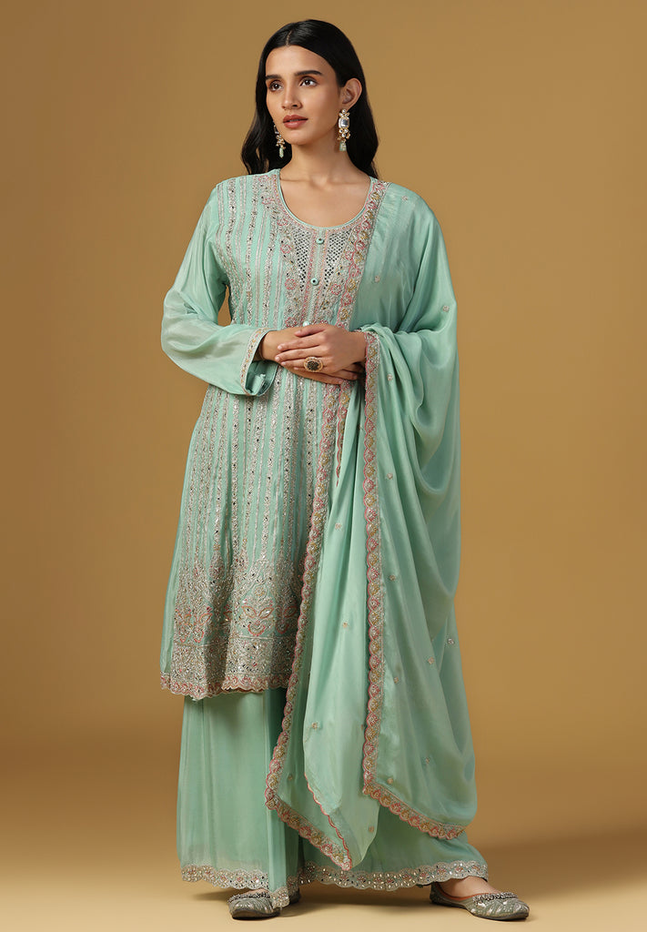 Elegance Crepe Sharara Suit