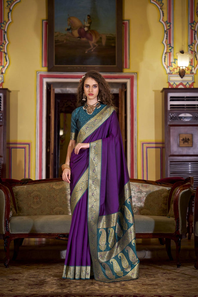 Banarasi Silk with Golden Zari Grandeur