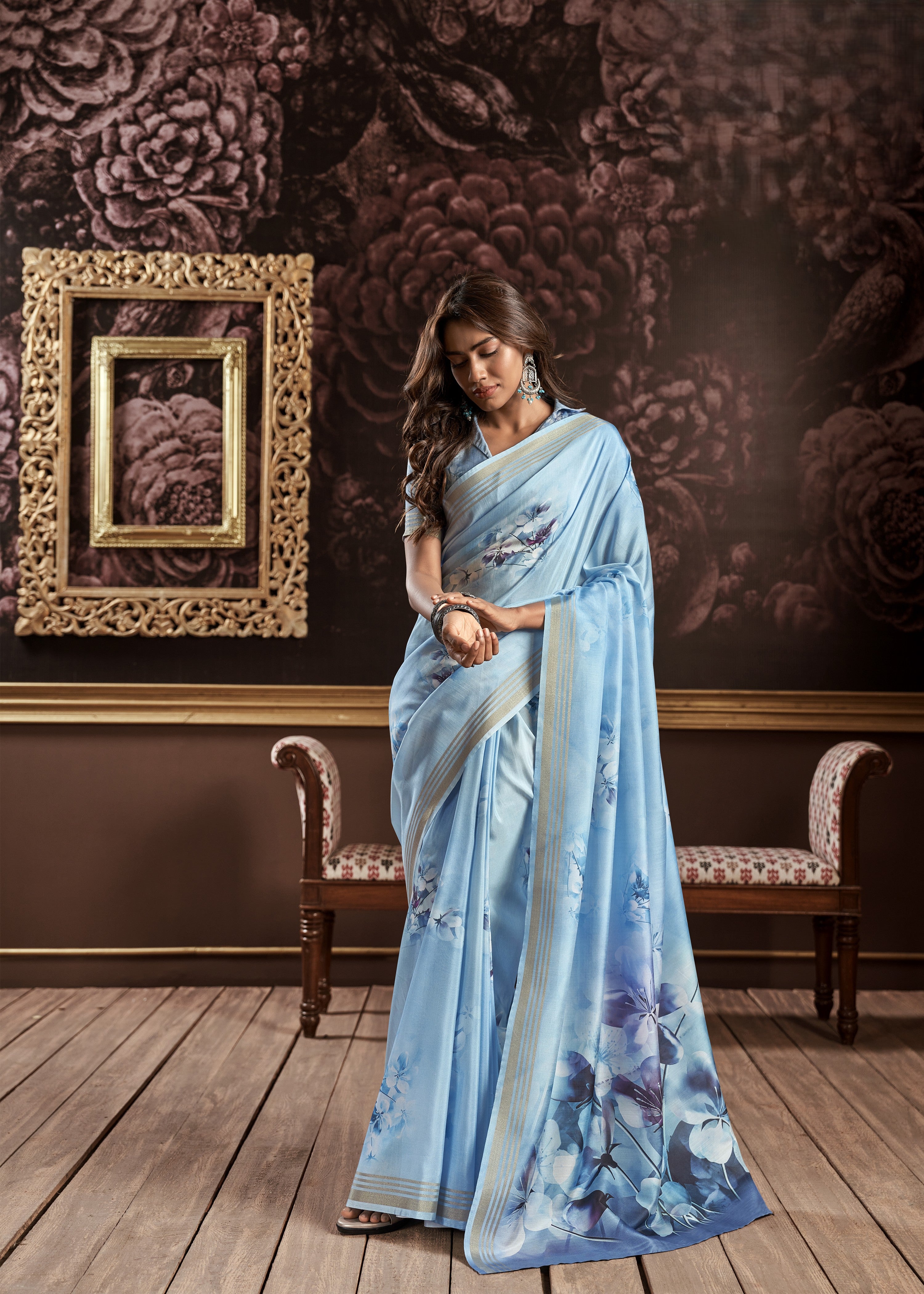 Silk Designer Printed Saree