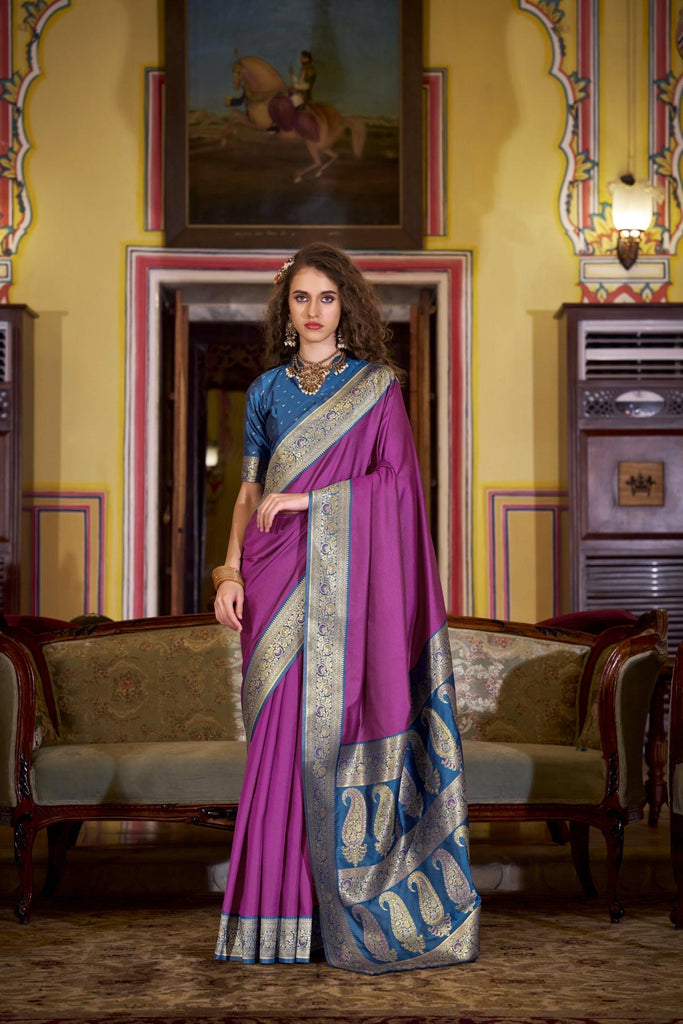 Banarasi Silk with Golden Zari Grandeur