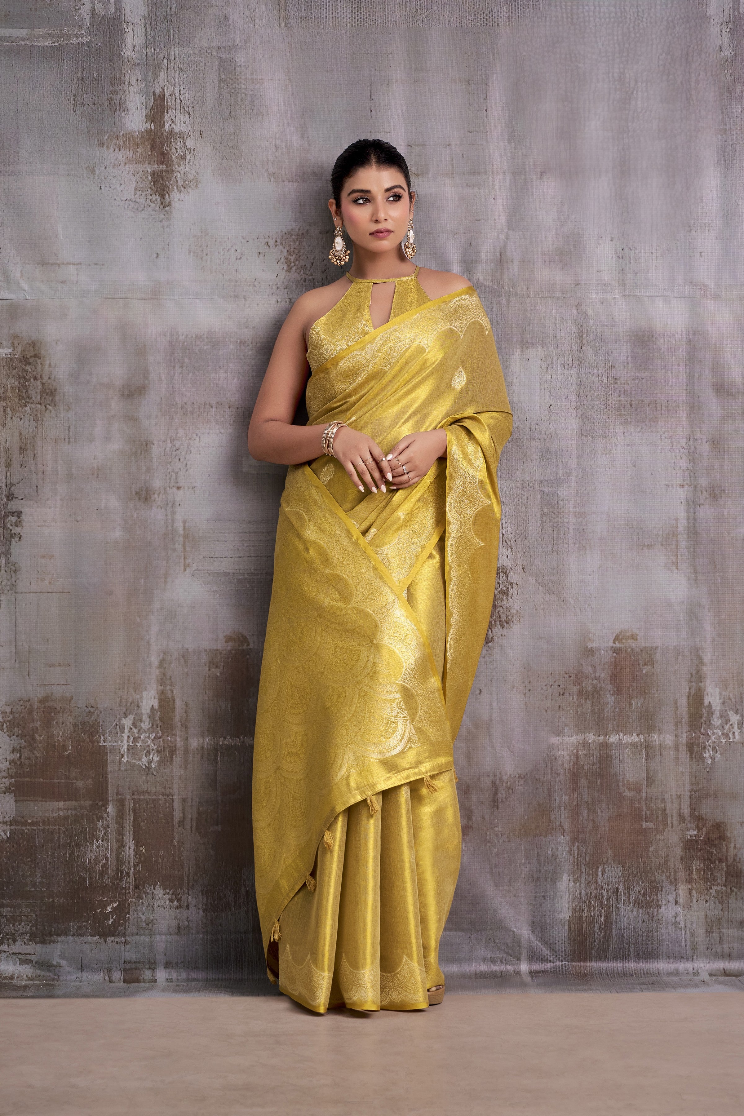 Tissue Silk Saree with a Touch of Zari
