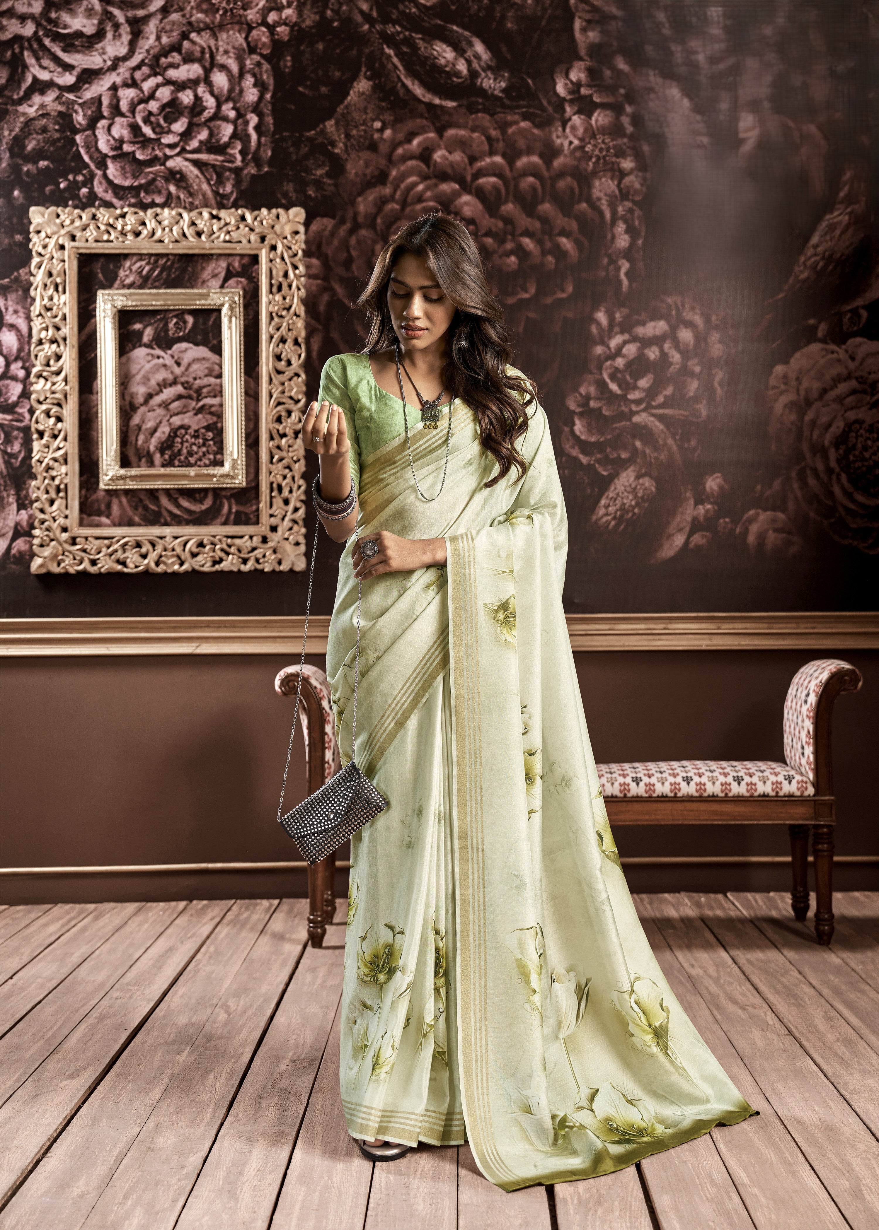 Silk Designer Printed Saree