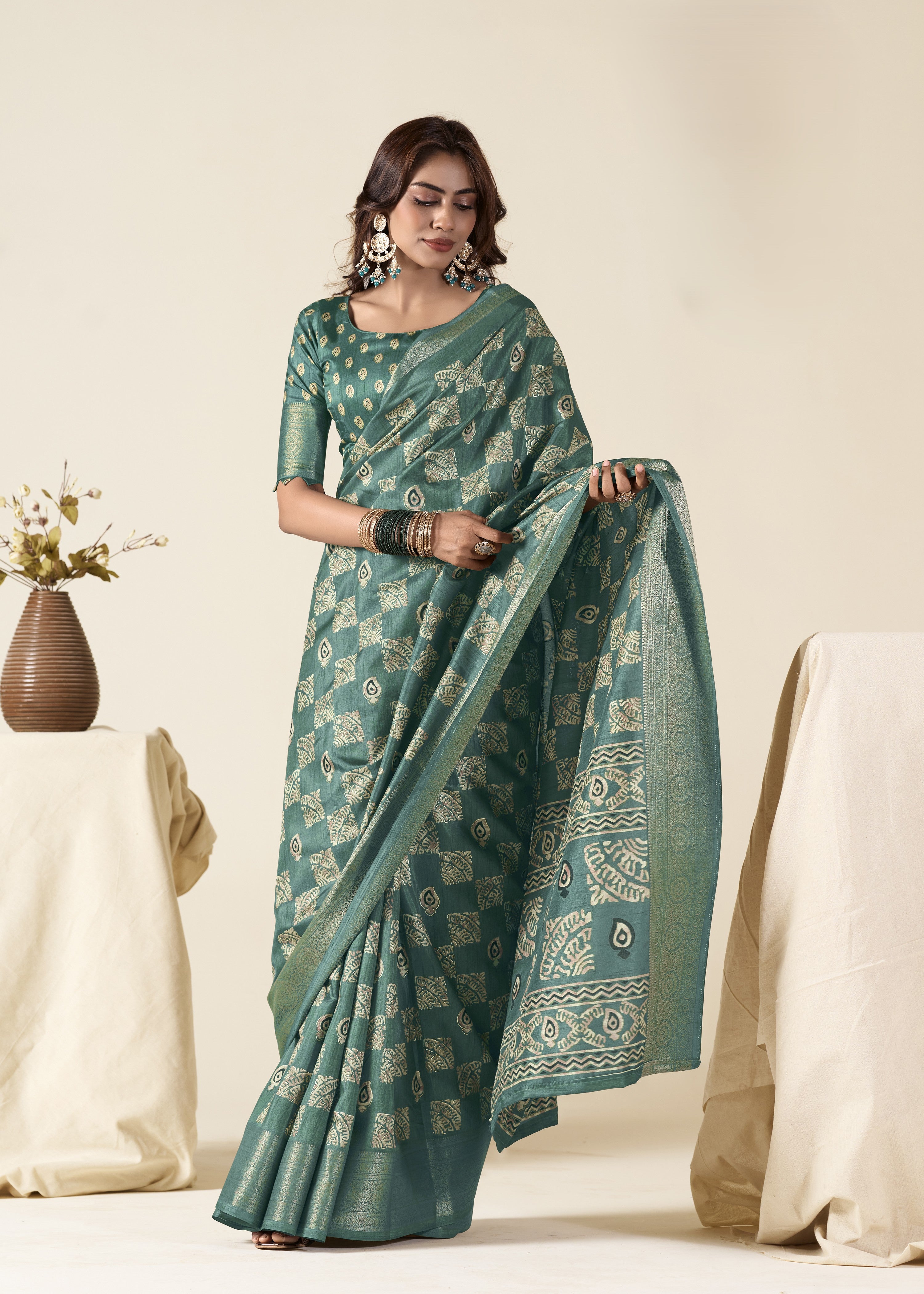 Timeless Printed Sarees In Rich, Elegant Hues