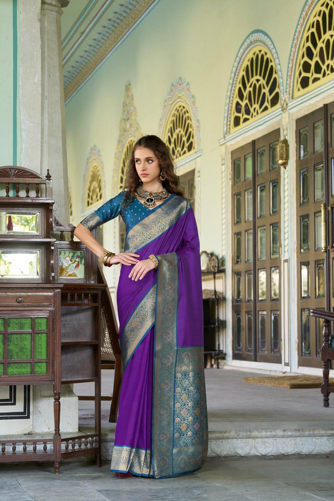 Banarasi Silk Saree with Zari Perfection