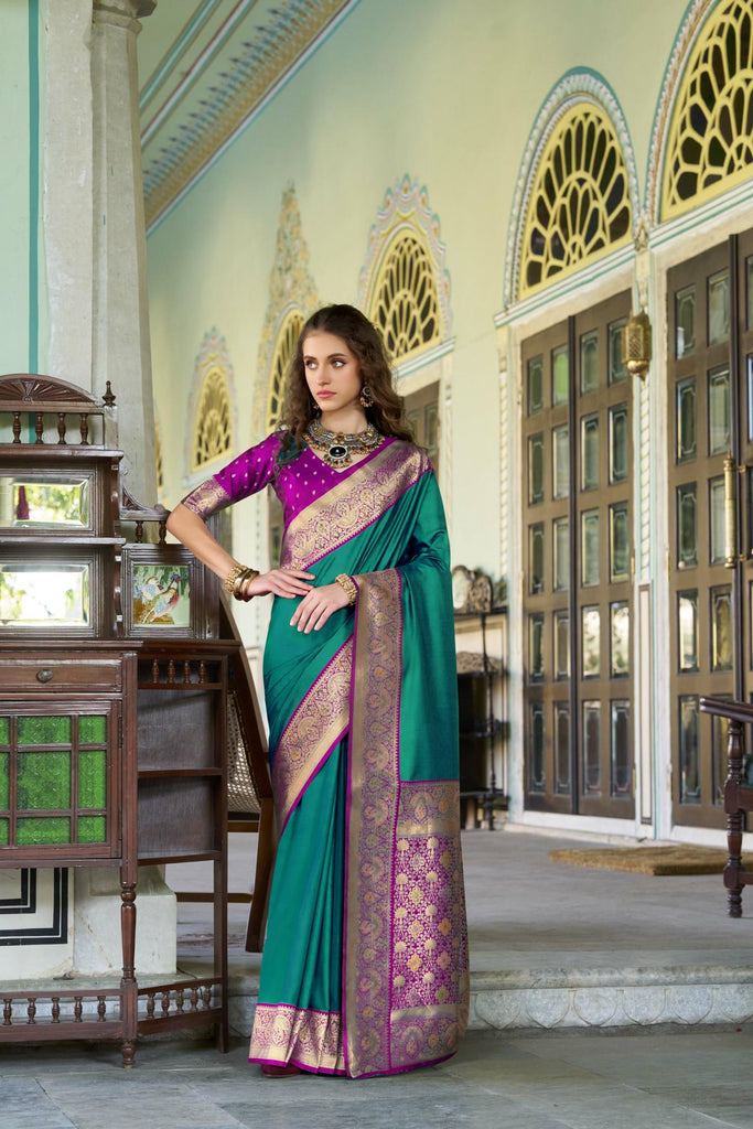 Banarasi Silk Saree with Zari Perfection