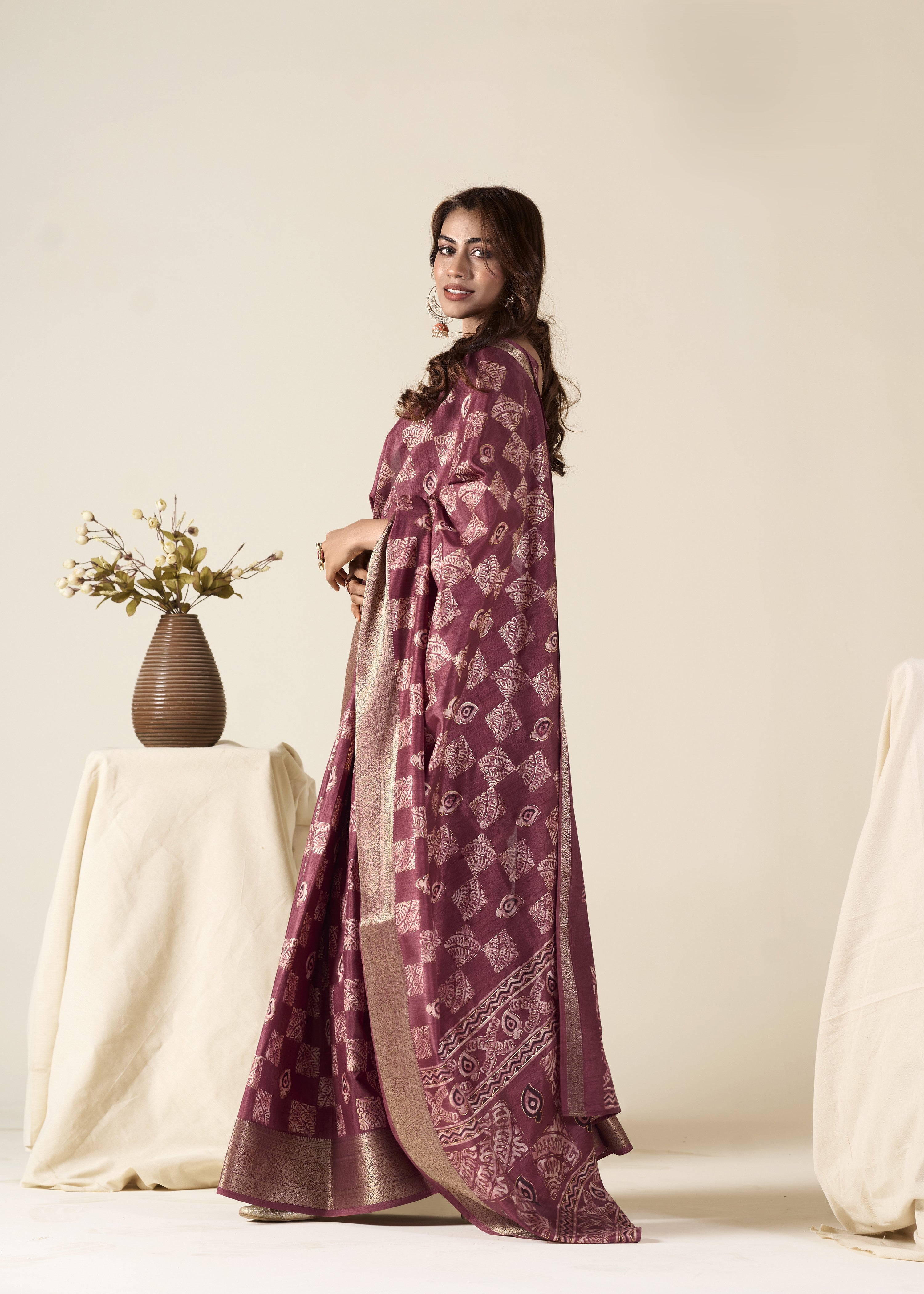 Timeless Printed Sarees In Rich, Elegant Hues