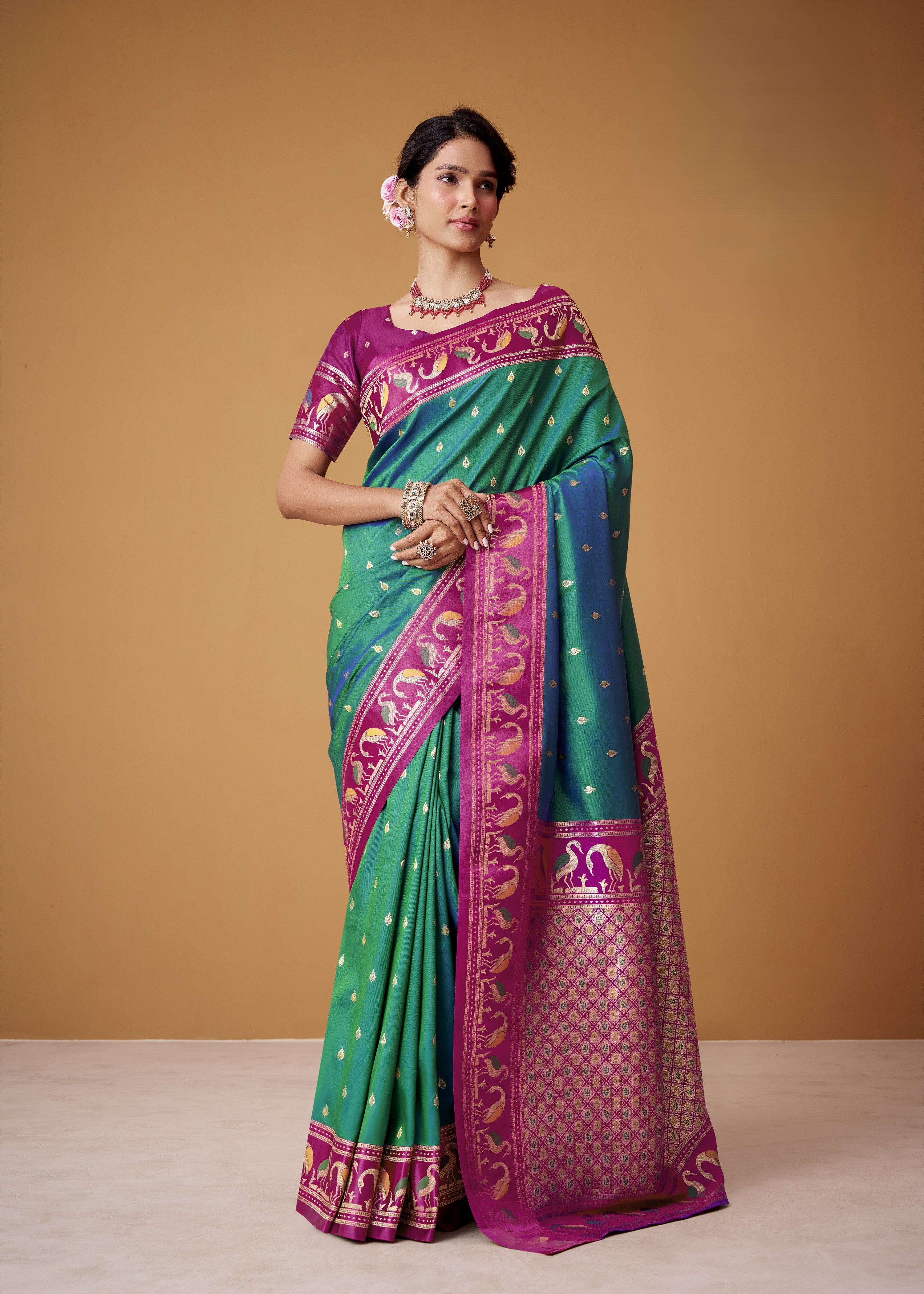 Banarasi Satin Silk Designer Saree