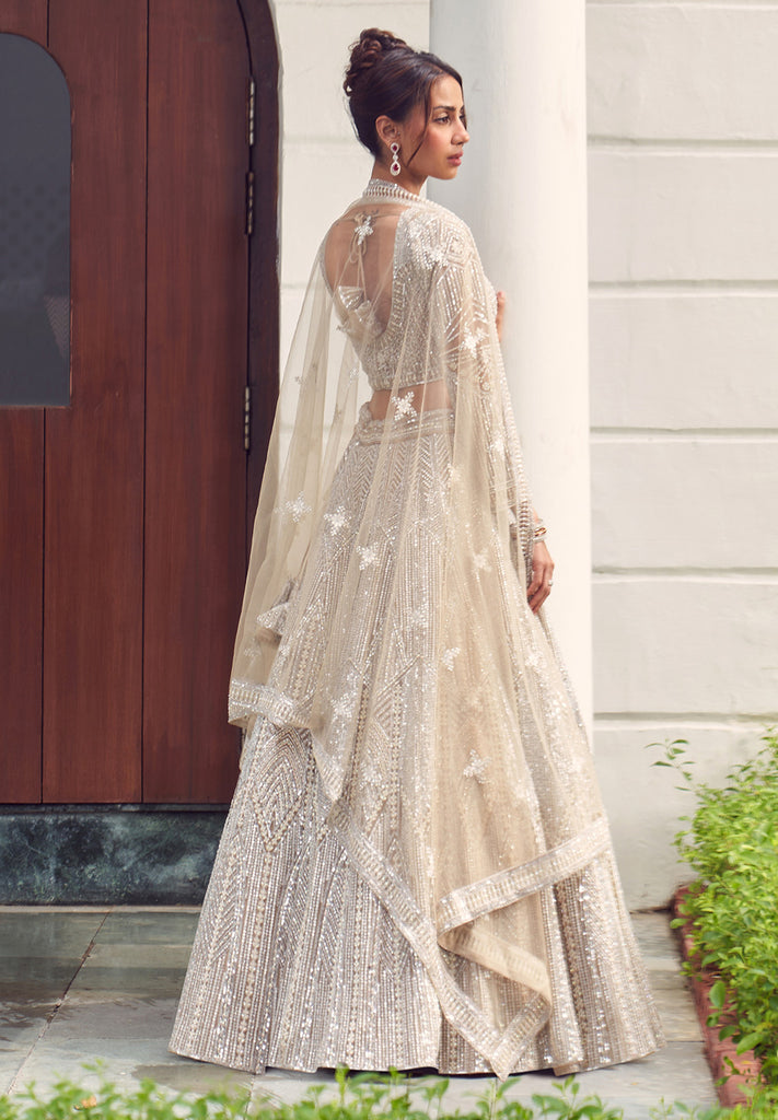 Buy Elegant Ethereal Blossom Lehenga Set for Wedding Online