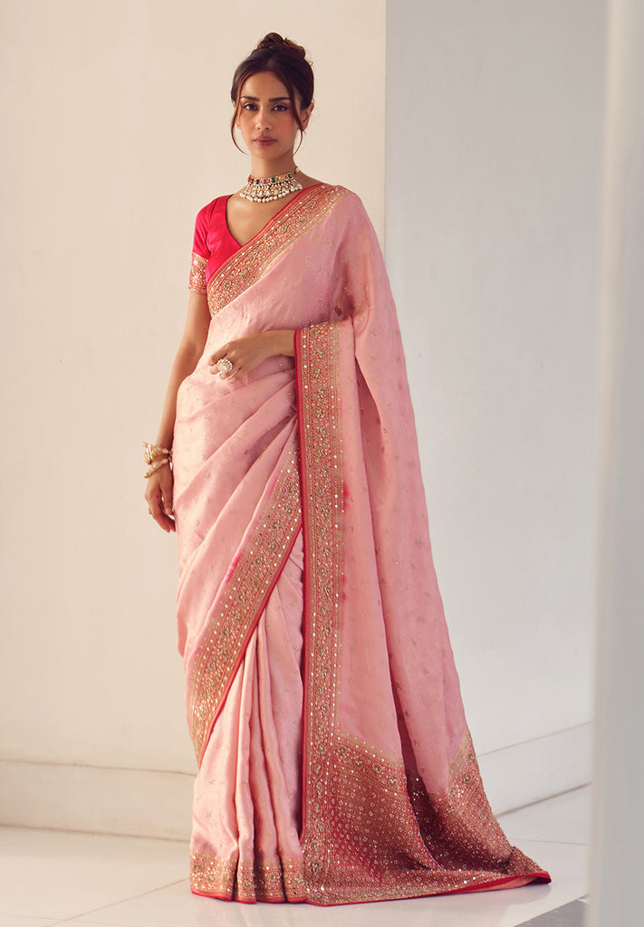 Nazaakat - Banarasi Crepe Jacquard Saree