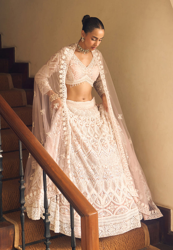 Shop Blossom Heavy Lehenga Set for Bride Online | Bombay Selections