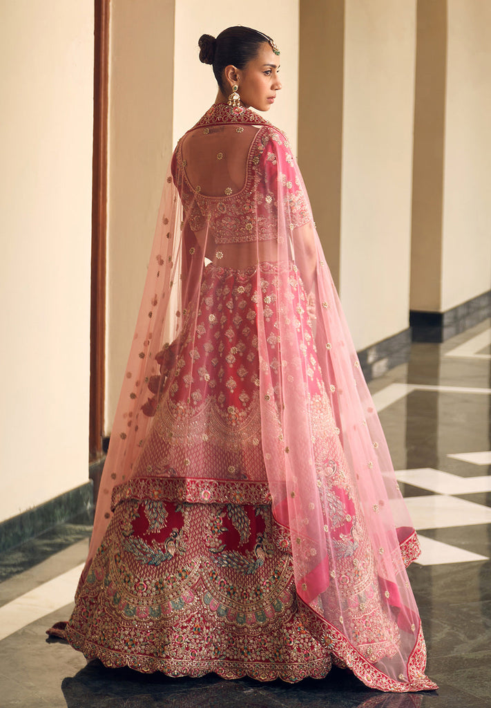Buy Semi-stitched Lehenga for Bride Online | Bombay Selections