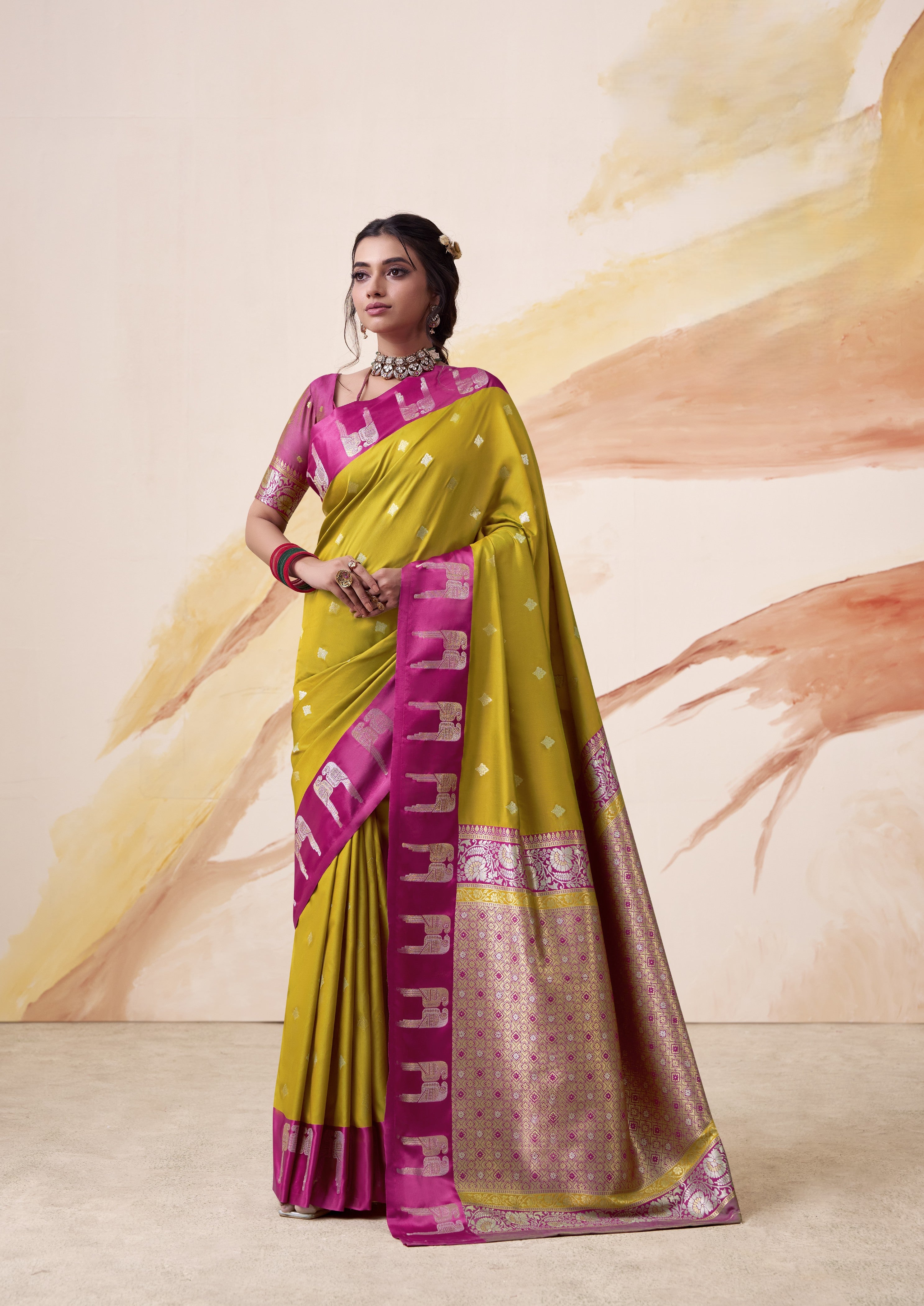 Banarasi Satin Silk Designer Saree