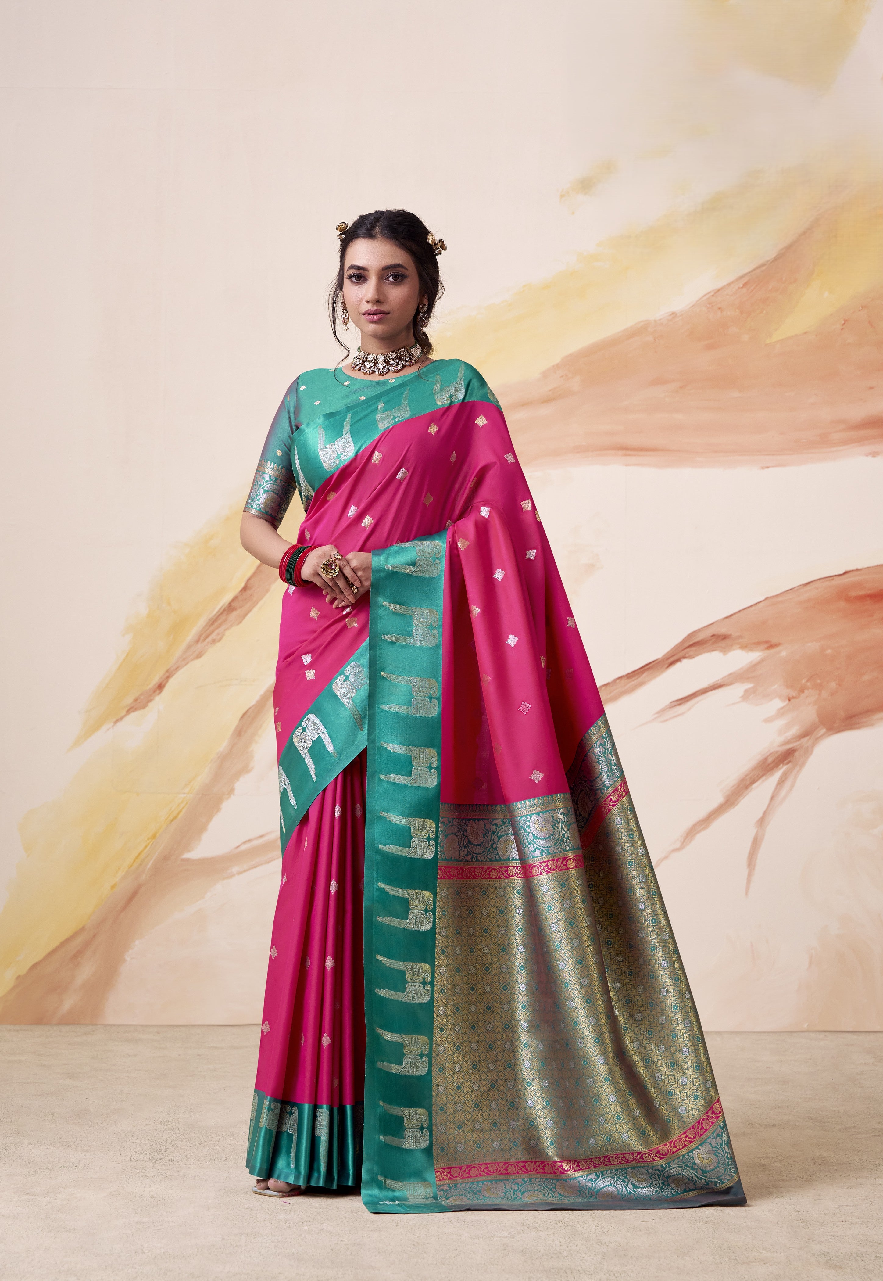 Banarasi Satin Silk Designer Saree