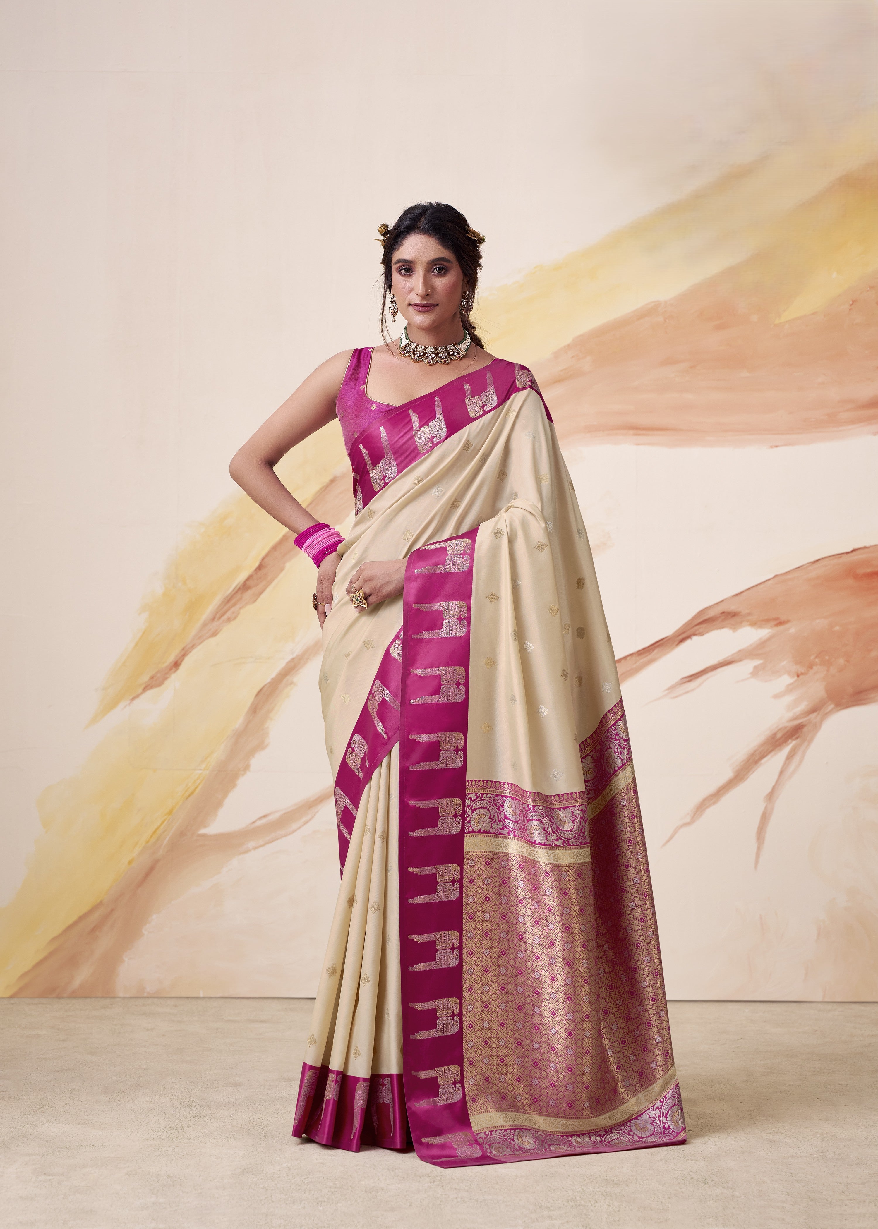 Banarasi Satin Silk Designer Saree