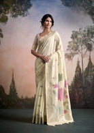 floral saree