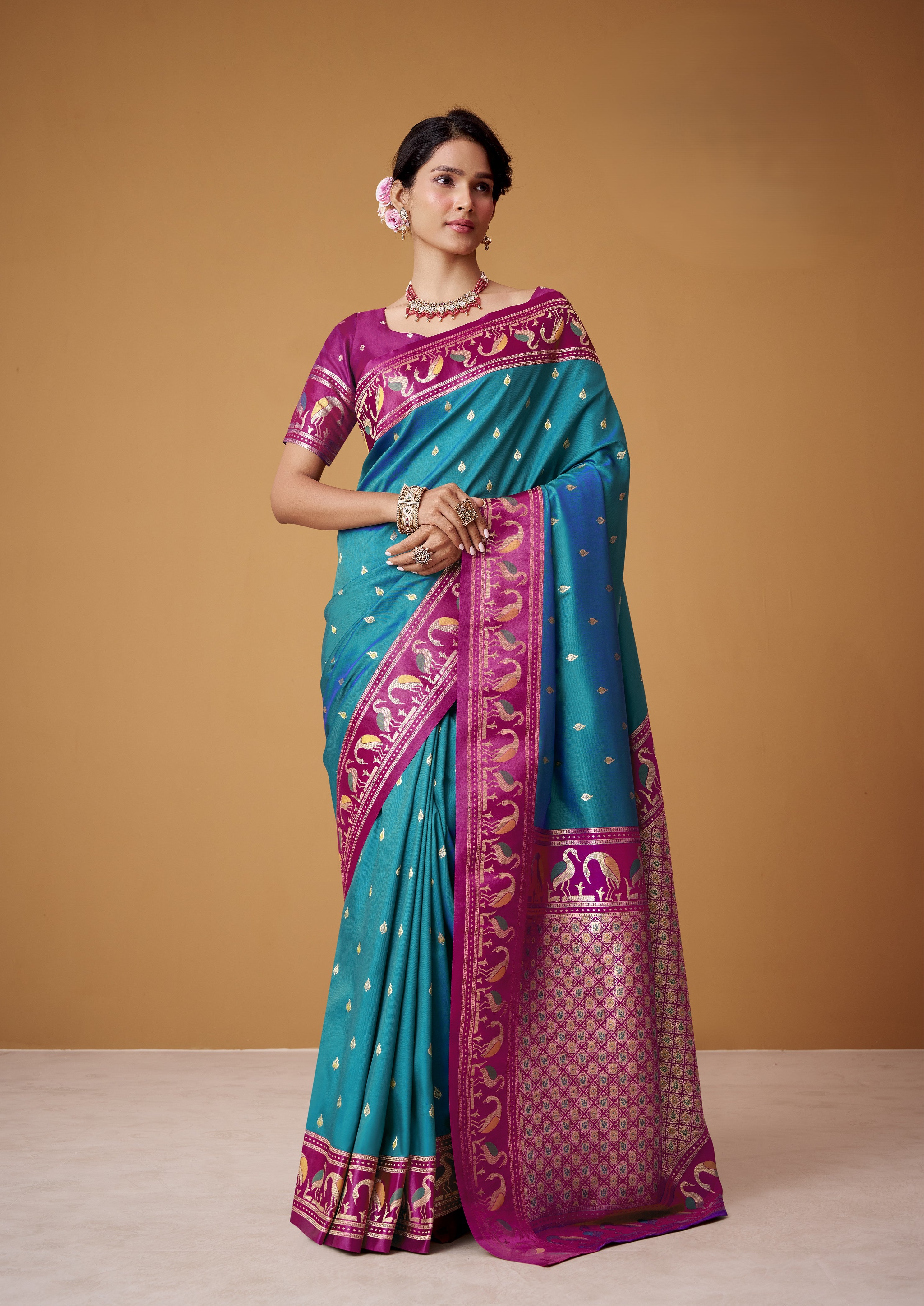 Banarasi Satin Silk Designer Saree