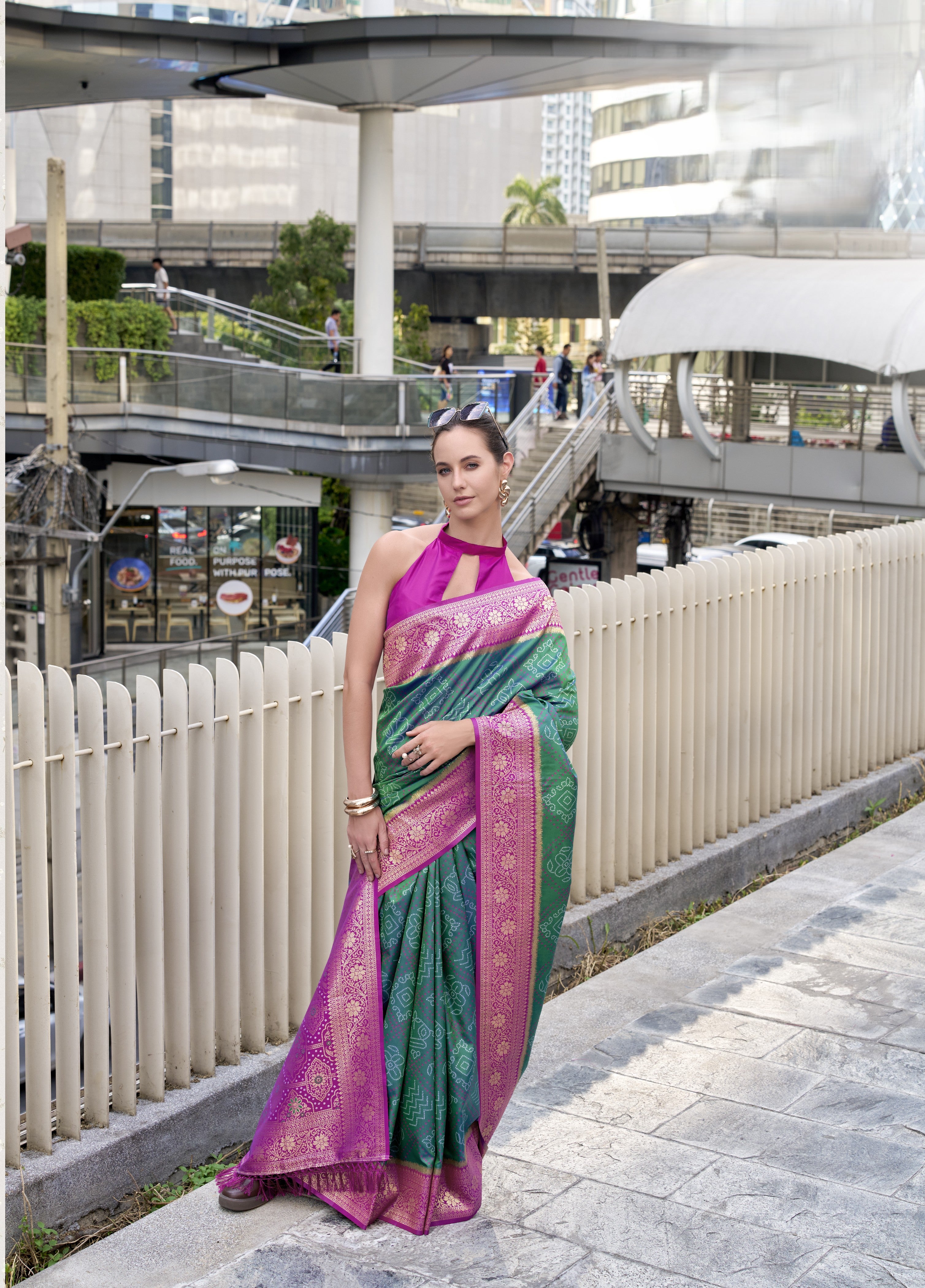 Banarasi Silk with Golden Zari Grandeur