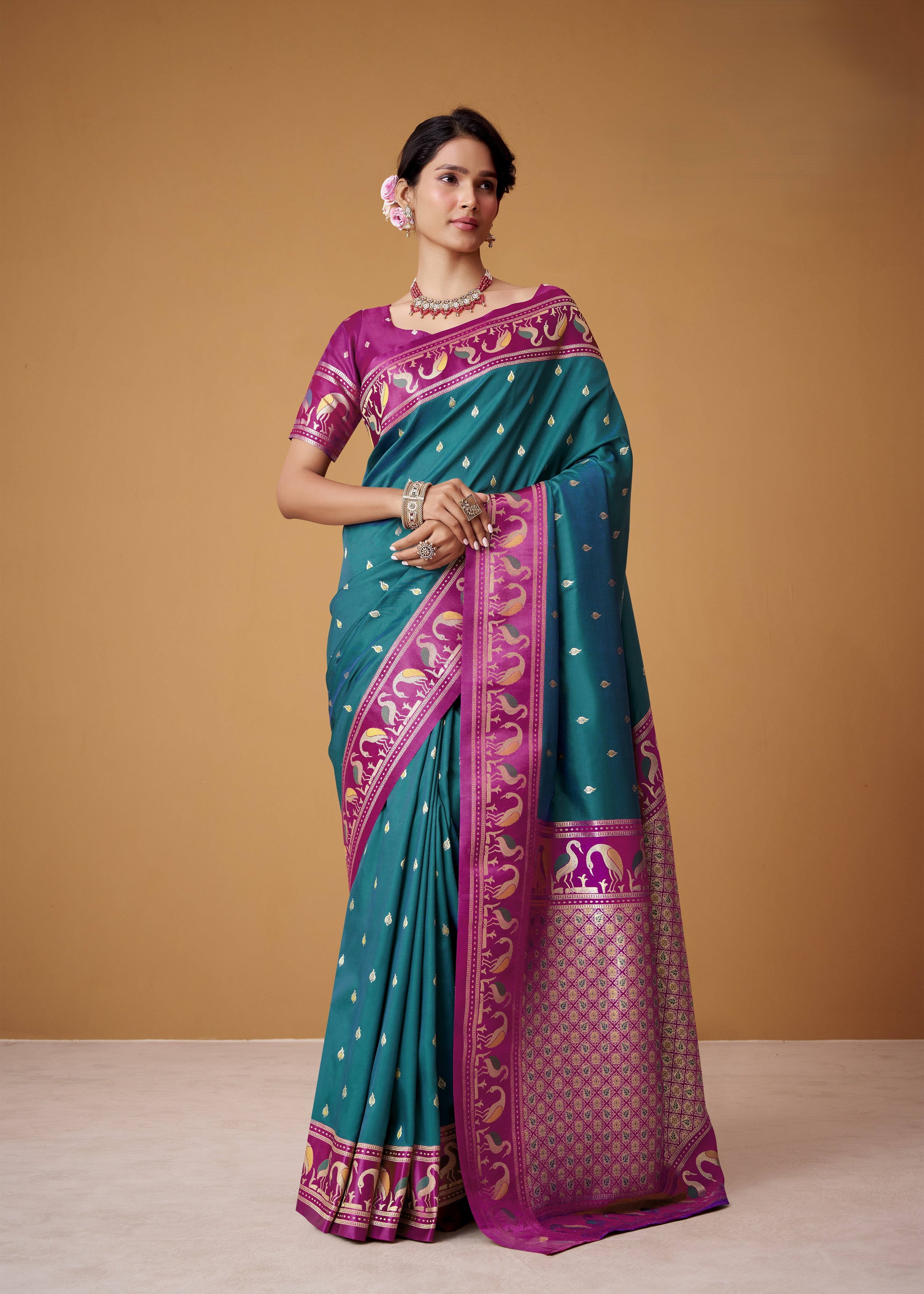 Banarasi Satin Silk Designer Saree