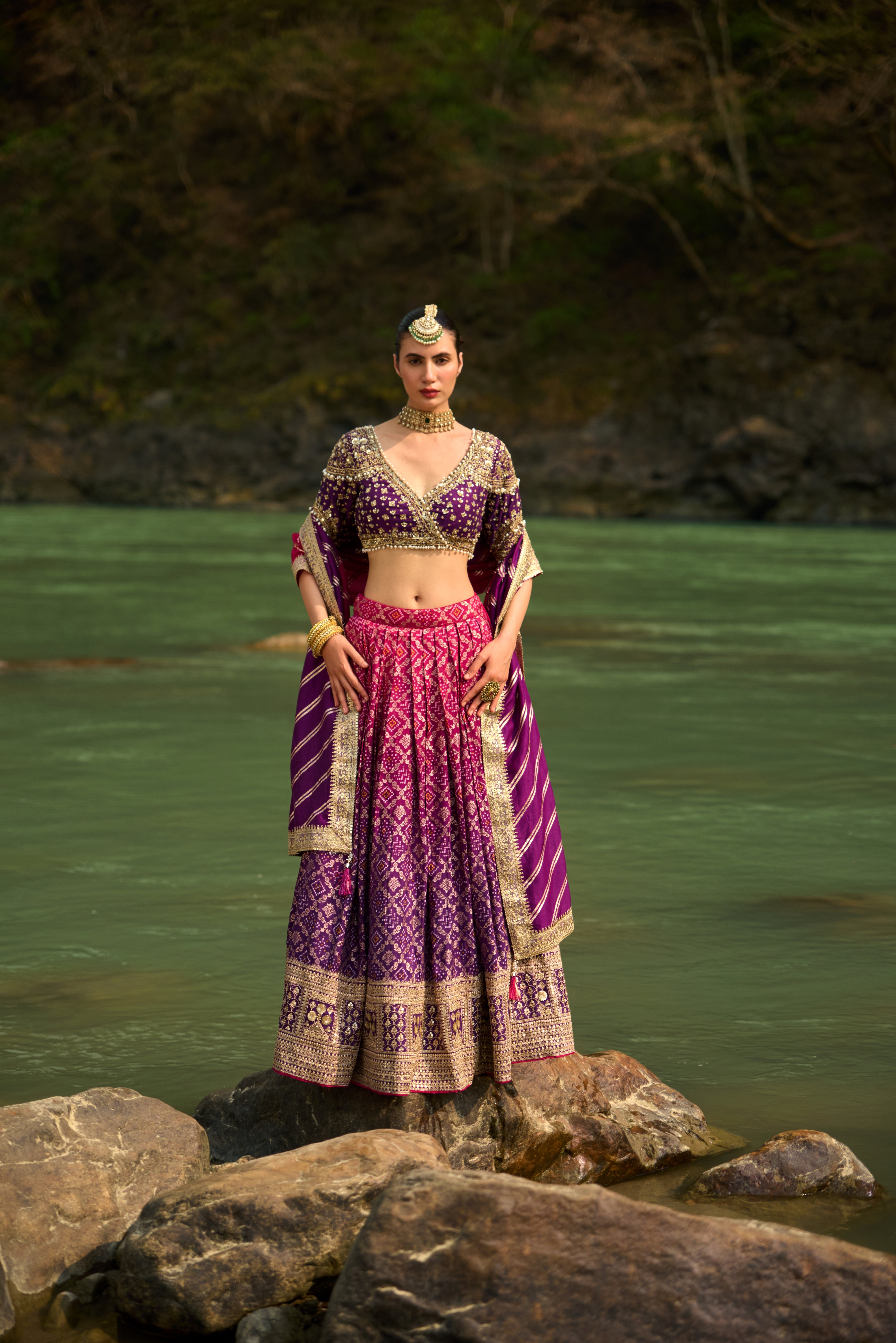 Imperial Plum Lehenga Set