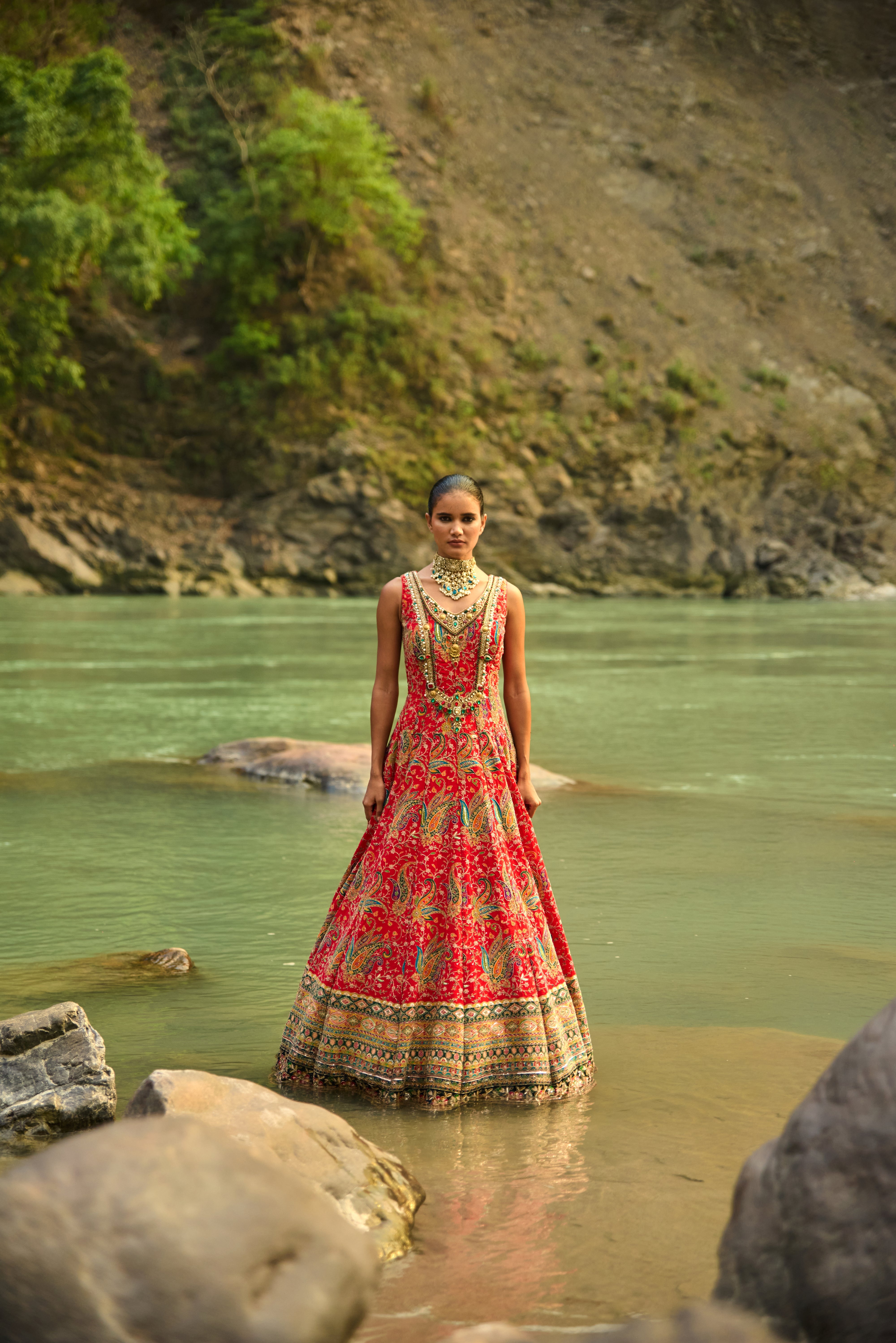 Vermilion Heiress Anarkali