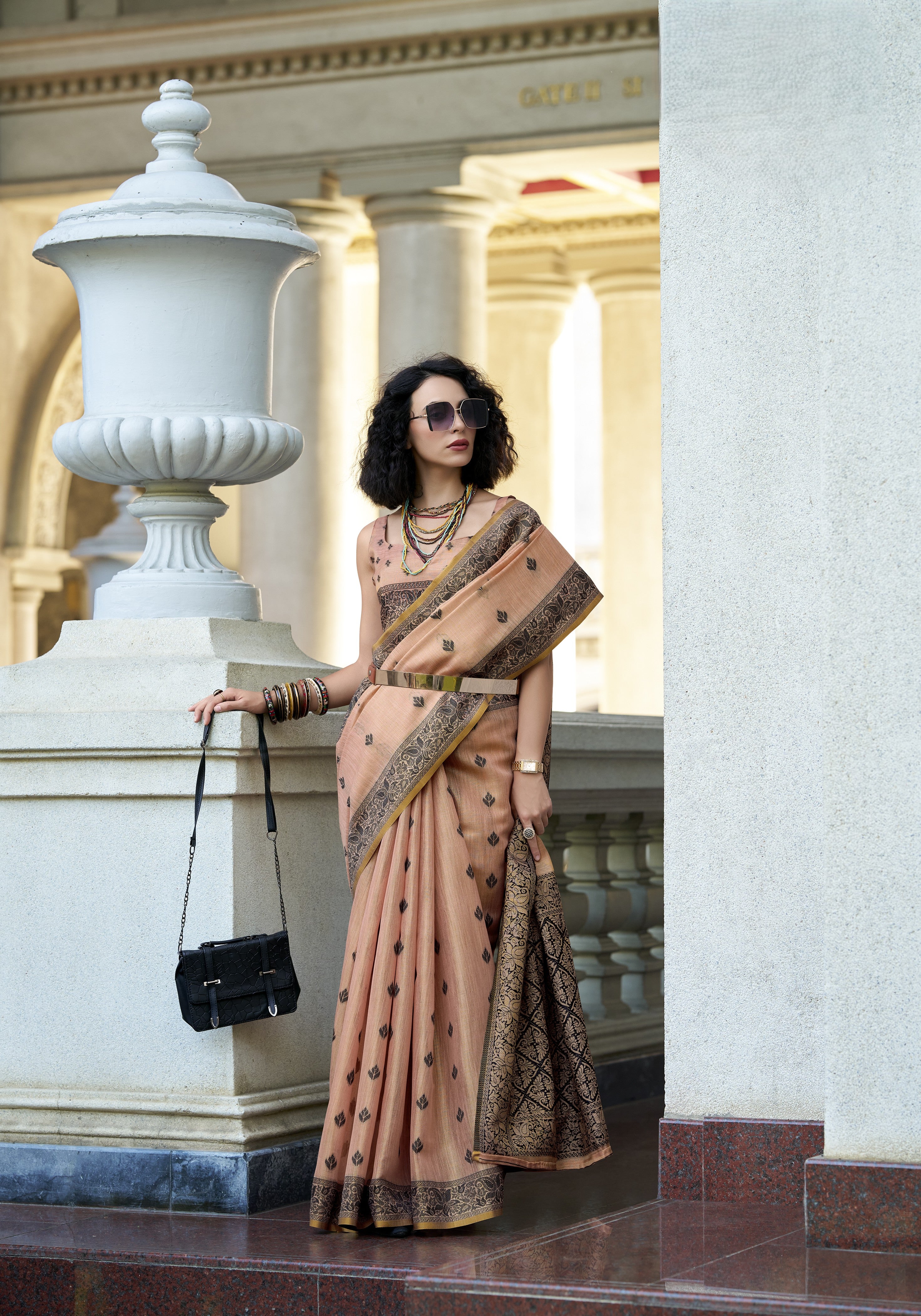 Cotton Saree with a Touch of Zari
