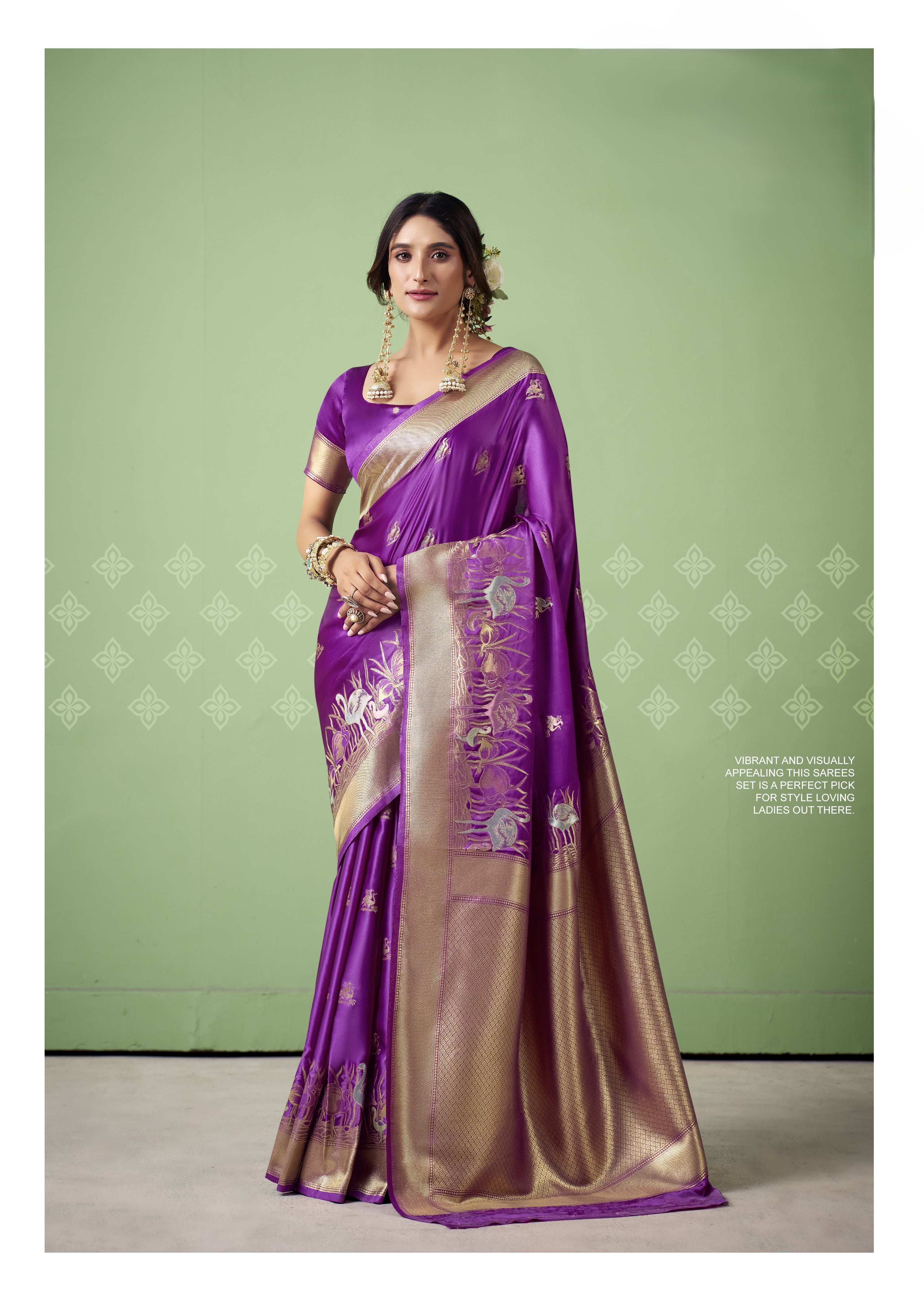 Timeless Silk Saree Adorned with Exquisite Figure Work